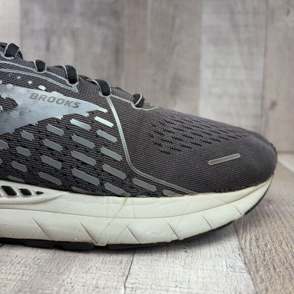 Brooks Adrenaline GTS 21 Men's Size 10 Running Shoes Athletic Sneakers Dark Gray - Picture 11 of 16